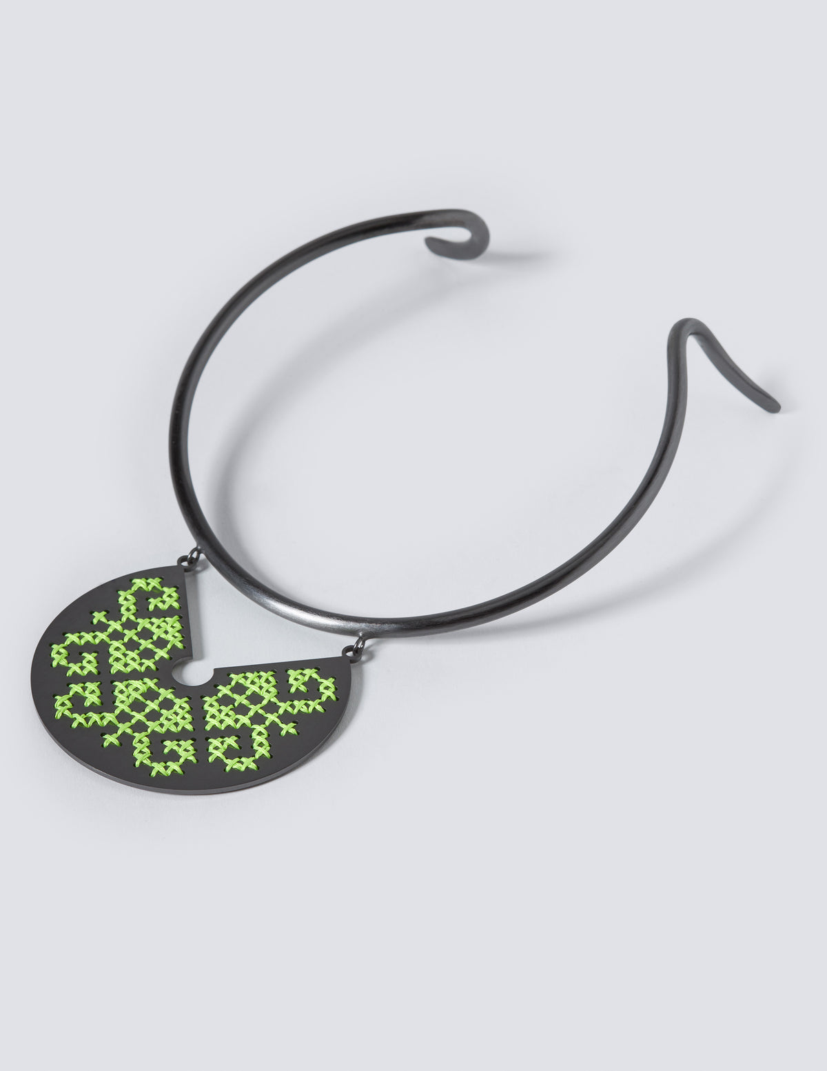 Snake Goddess Black Necklace - CHARALAMPIA