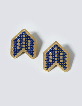 Arrow Gold Earrings - CHARALAMPIA