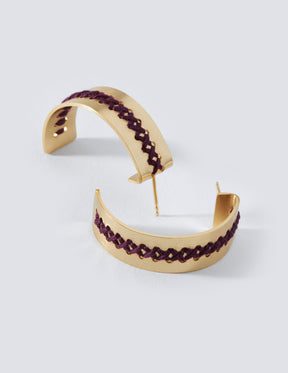 Hera Gold Hoop Earrings - CHARALAMPIA
