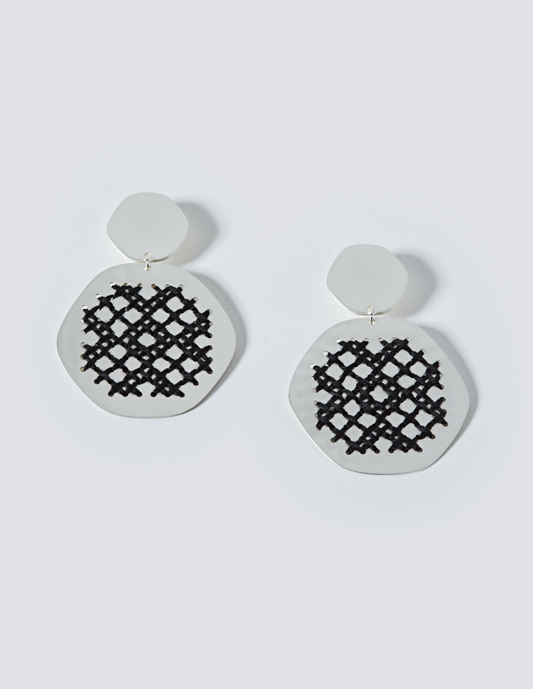Lace Silver Earrings - CHARALAMPIA