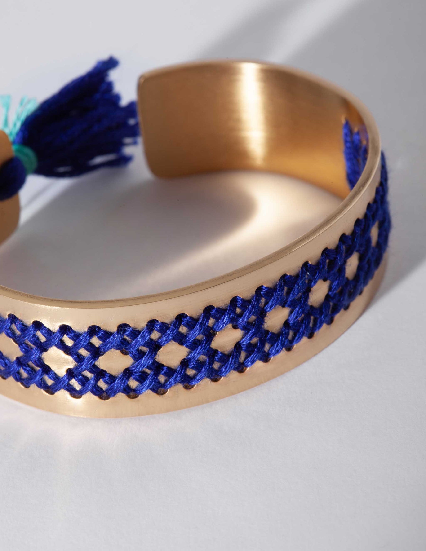 Rattan Gold Bracelet - CHARALAMPIA